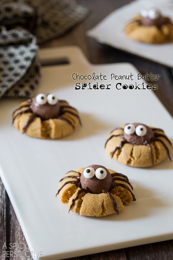 Chocolate Peanut Butter Spider Cookies - The Original Online Recipe 