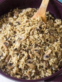 Perfect Mushroom Rice Pilaf Recipe #ASpicyPerspective