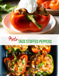keto taco stuffed peppers